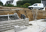 Réalisation des fondations à Saint-Malo-de-Beignon